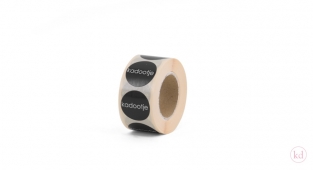 Sticker Kadootje zwart 10 stuks